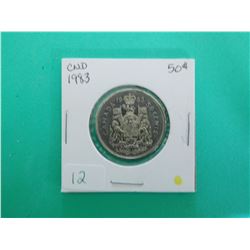 1983 Canada 1/2 Dollar
