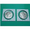 Image 2 : Lot of 2 Canada Silver Dollars 1969