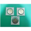 Image 2 : Lot of 3 Manitoba Crocus Silver Dollars 1870-1970