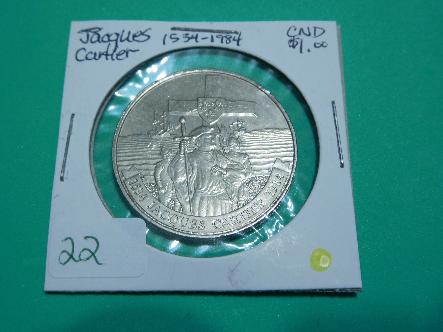 1534 1984 Jacques Cartier Silver Dollar 1534-1984-jacques-cartier-silver-dollar