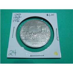 1837-1982 Canada Confederation Silver Dollar