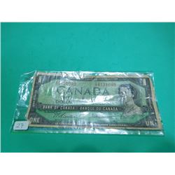 1967 Canada $1 Bill S/O 4121049 Beattie/Rasminsky