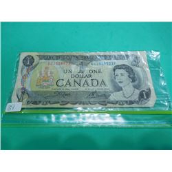 1976 Canada  $1 Bill ECJ5595227 Crow/Bouey