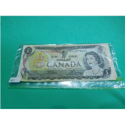 1976 Canada  $1 Bill BCG5778622 Crow/Bouey