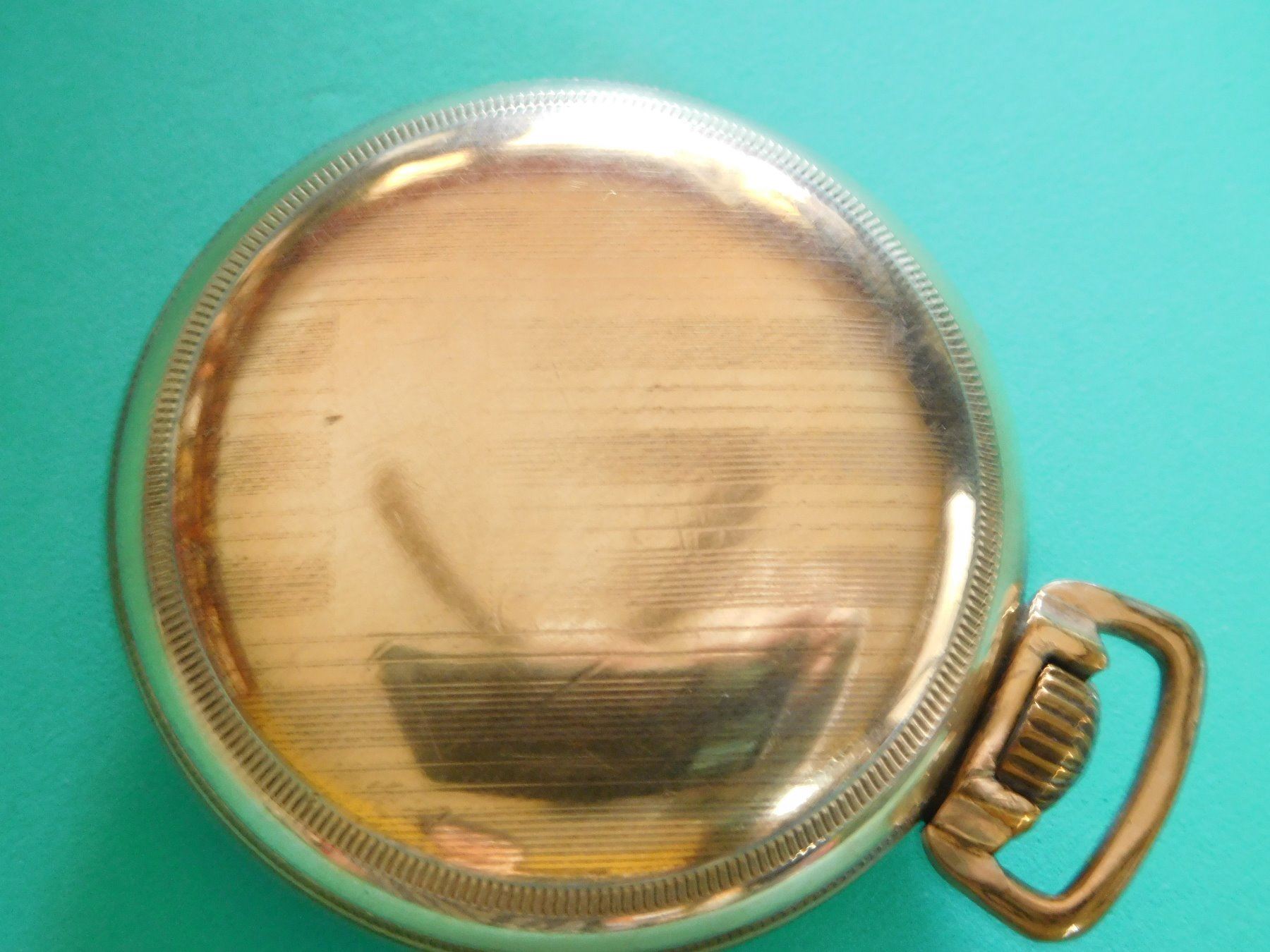 Jewelry Estate Vintage Pocket Watch ELGIN Goldtone Case Ticking