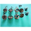 Image 2 : Jewelry Estate - SIAM Lot of Jewery - Five Pairs of Screw Back Earrings including buttons, dangles, 