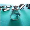 Image 3 : Jewelry Estate - SIAM Lot of Jewery - Five Pairs of Screw Back Earrings including buttons, dangles, 