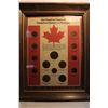 Image 1 : 100 Yrs. Of Cdn. History in Pennies - Framed