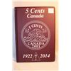 Image 1 : Set of Canada Nickels - 1922-2014 in Folder (missing 1925, 1955)