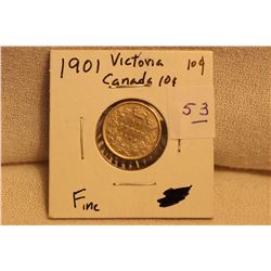 1901 Canada Victoria Ten Cent