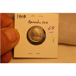 1908 Canada Edward VII Ten Cent
