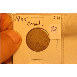 1905 Canada 25 Cent - Edward VII