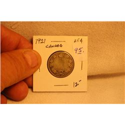 1921 George V Canada 25 Cent