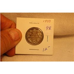 1933 George V Canada 25 Cent