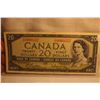 Image 1 : 1954 Cdn. Twenty Dollar Bill - X/E 0069557