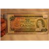 Image 1 : 1969 Canada Twenty Dollar Bill - WF 4778687 - Unc., Cut Error
