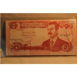 Iraq 5 Dinars (Saddam Hussein) - Paper