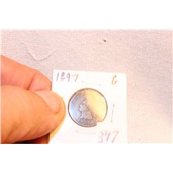 U.S.A. One Cent Coin - 1897