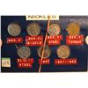 Image 1 : Canada Five Cent Coins (7) different nickel types