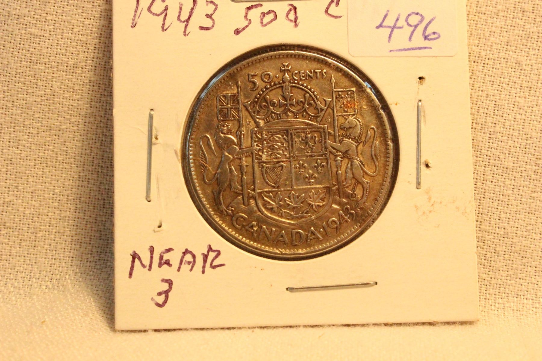 Canada Fifty Cent Coin - 1943
