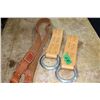 Image 1 : Pair of Leather Gun Hangers & Leather Braided Belt