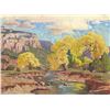 Image 1 : Carl Redin | New Mexico Landscape with Arroyo