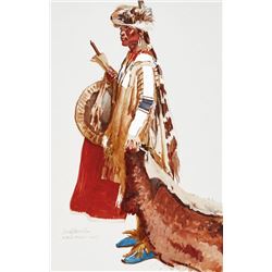 Ned Jacob | Assiniboine (Wolf-Skin Cap)