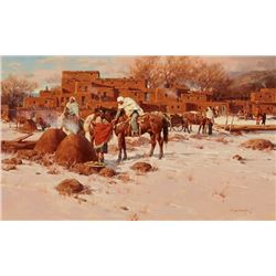 Gary Niblett | Winter Scene Taos Pueblo