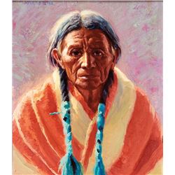 Henry C. Balink | Portrait with Blue Braids