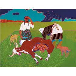 T.C. Cannon | Beef Issue at Fort Sill