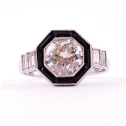 Unknown | Diamond & Onyx Ring
