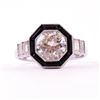 Image 1 : Unknown | Diamond & Onyx Ring