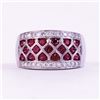 Image 1 : Unknown | Ruby Round & White Diamond Ring