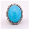 Image 1 : Unknown | Persian Turquoise and Diamond Ring