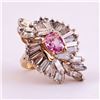Image 1 : Unknown | Pink Sapphire & Diamond Ring