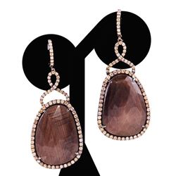 Unknown | Diamond & Sapphire Earrings