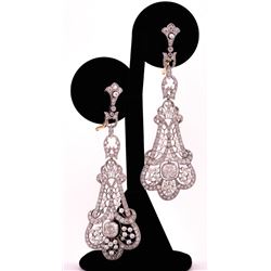 Unknown | Edwardian Diamond & Pearl Earrings