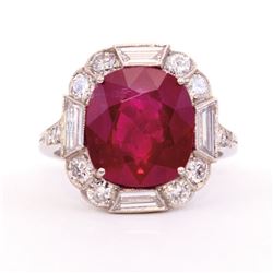 Unknown | Ruby, Diamond & Platinum Ring