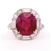 Image 1 : Unknown | Ruby, Diamond & Platinum Ring