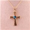 Image 1 : Unknown | Pendant Cross with 14 Karat Gold Chain