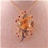 Image 1 : Le Vian | Yellow & Champagne Citrine Trillion Stone Necklace