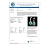 Image 3 : 6 CTW Emerald & Micro Pave VS/SI Diamond Earrings Designer 18K White Gold - REF-93M8F - 23115