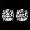 Image 1 : 2.59 CTW Certified H-SI/I Quality Diamond Solitaire Stud Earrings 10K White Gold - REF-356T4X - 3668