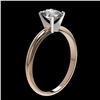 Image 4 : 1 CTW Certified VS/SI Quality Oval Diamond Solitaire Ring 10K Rose Gold - REF-297T2X - 32895