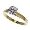 Image 1 : 1.07 CTW Certified H-SI/I Quality Diamond Solitaire Engagement Ring 10K Yellow Gold - REF-139M8F - 3