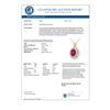 Image 2 : 10.81 CTW Ruby & Diamond Pendant 14K Yellow Gold - REF-236K4R - 12986