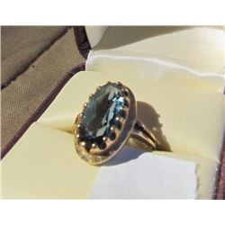 Hudson Bay Co. 10K Gold tourqoise ring