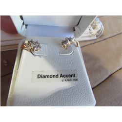 Diamond accent earrings