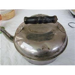 Nickle Copper Kettle - Wood handle