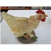Image 1 : Ceramic chicken with chick 9 1/2"